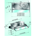 Misoko MR-PS80 80厘米 1250m³/h 隱藏嵌入式抽油煙機